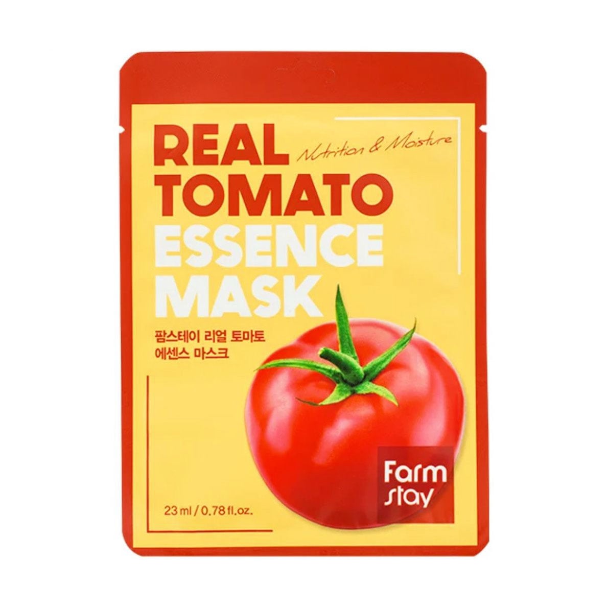 Зволожувальна тканинна маска для обличчя Farmstay Real Tomato Essence Mask з екстрактом томата, 23 мл